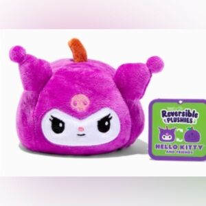 Kuromi Reversible Plushie by Sanrio Hello Kitty and Friends Teeturtle Brand